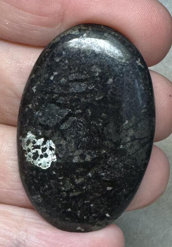 Oval 44x28mm Nuummite Cabochon 26