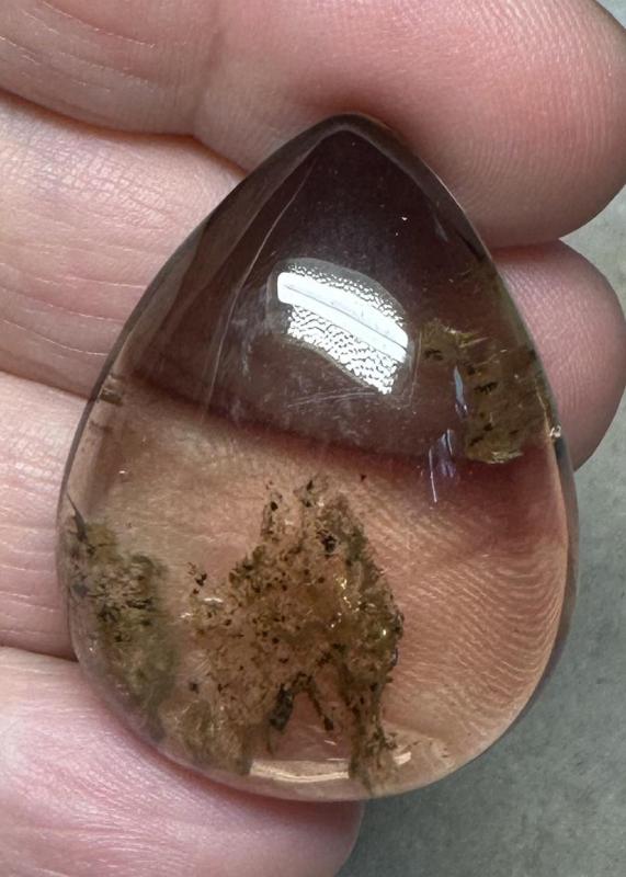 Teardrop 37x28mm Garden Quartz Cabochon 01