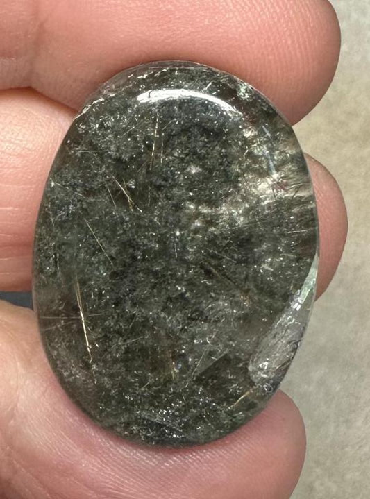 Oval 30x21mm Garden Quartz Cabochon 13