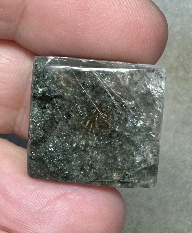 Rectangle 20x19mm Garden Quartz Cabochon 15