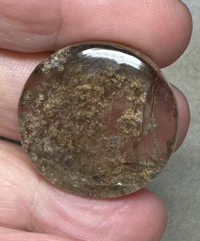 Round 28x28mm Garden Quartz Cabochon 16