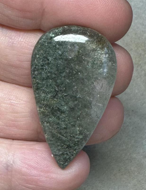 Teardrop 38x22mm Garden Quartz Cabochon 19