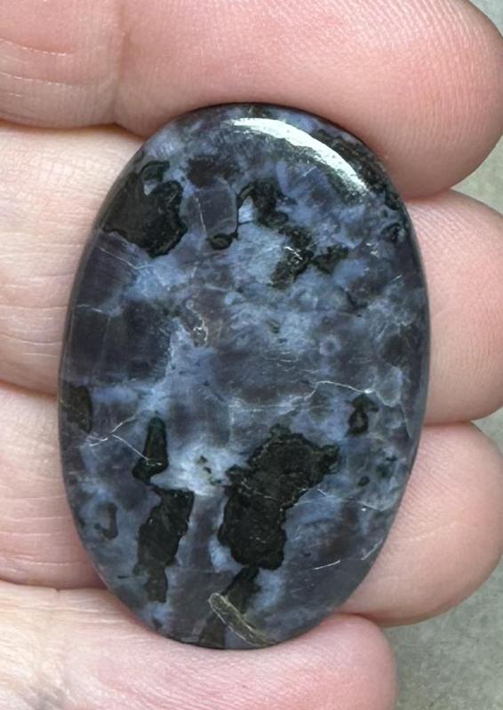 Oval 35x22mm Indigo Gabro Jasper Cabochon 16