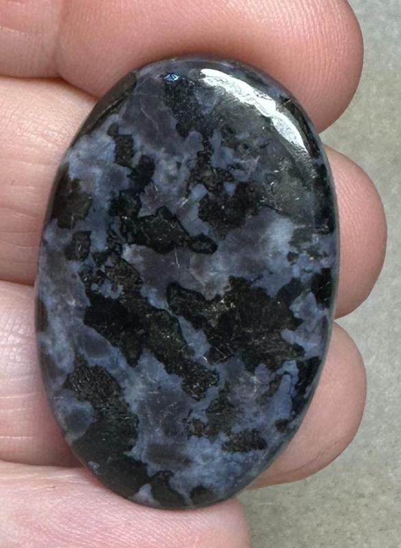 Oval 36x23mm Indigo Gabro Jasper Cabochon 26