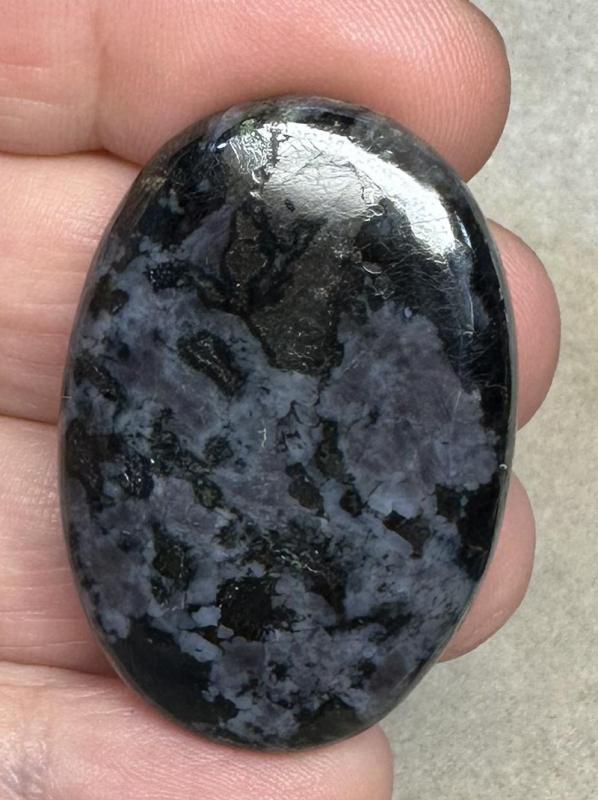 Oval 39x27mm Indigo Gabro Jasper Cabochon 27
