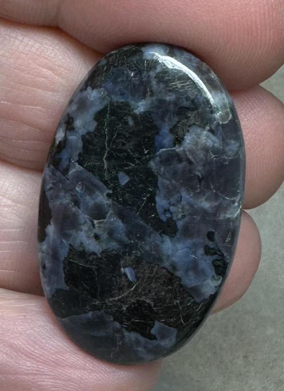 Oval 35x21mm Indigo Gabro Jasper Cabochon 30