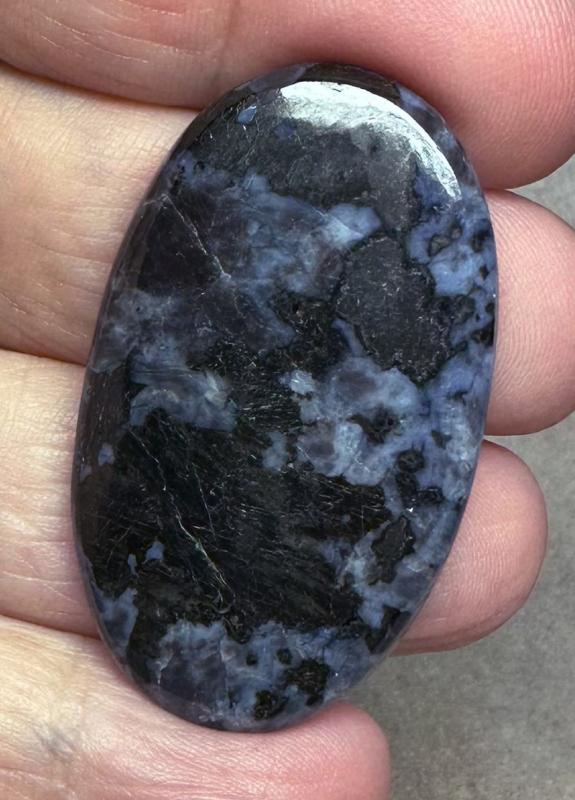 Oval 43x25mm Indigo Gabro Jasper Cabochon 33