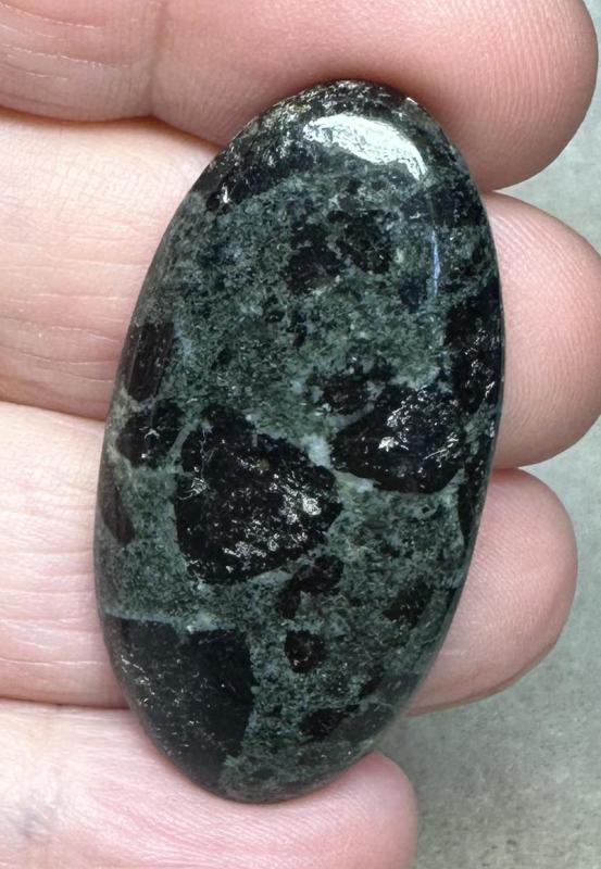 Oval 41x21mm Tourmaline in Zoisite Cabochon 06