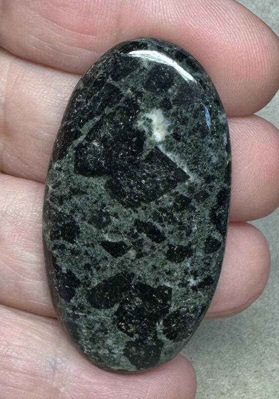 Oval 49x26mm Tourmaline in Zoisite Cabochon 13