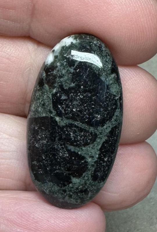 Oval 31x16mm Tourmaline in Zoisite Cabochon 17