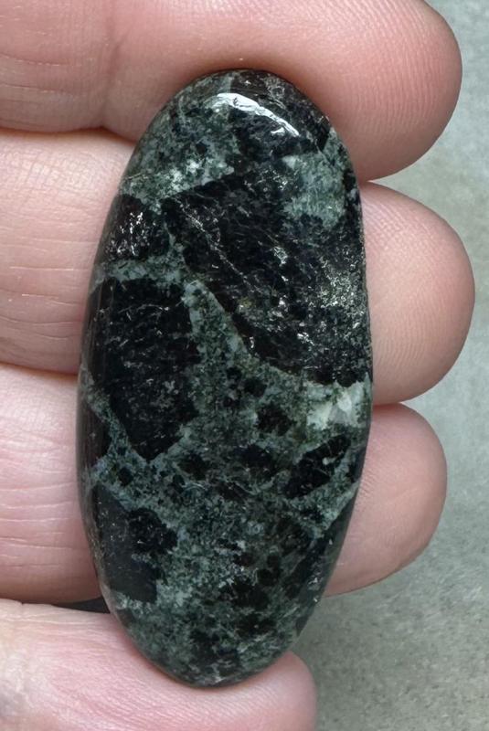 Oval 43x20mm Tourmaline in Zoisite Cabochon 20