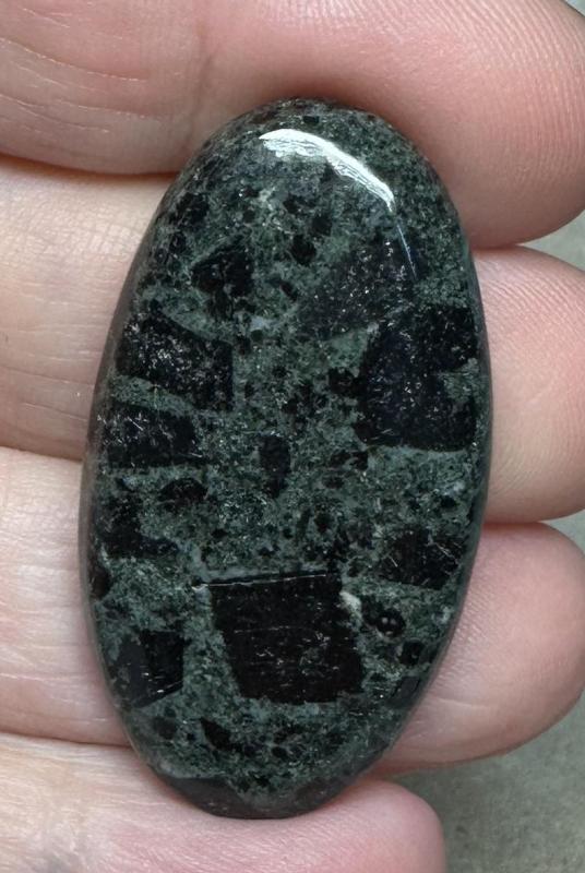 Oval 43x22mm Tourmaline in Zoisite Cabochon 21