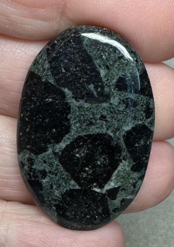 Oval 35x23mm Tourmaline in Zoisite Cabochon 22