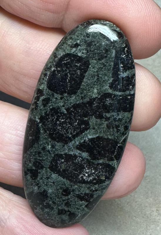Oval 50x23mm Tourmaline in Zoisite Cabochon 23
