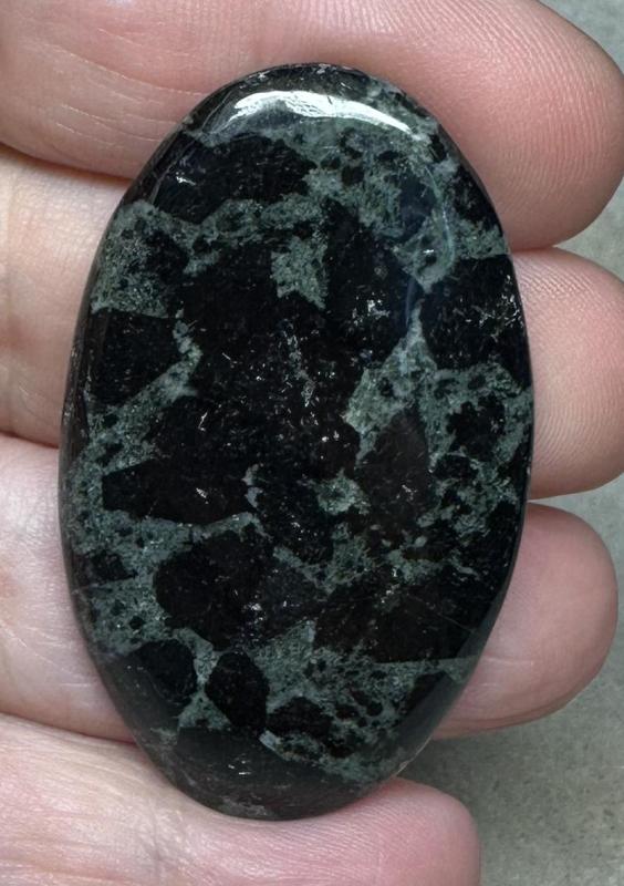 Oval 48x29mm Tourmaline in Zoisite Cabochon 26