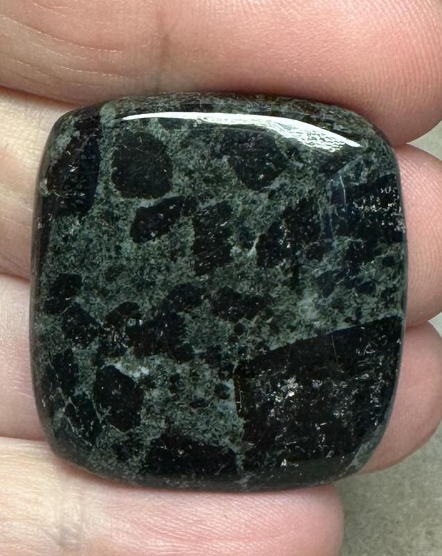 Rectangle 32x29mm Tourmaline in Zoisite Cabochon 29