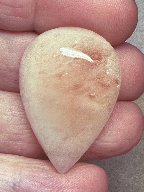 Teardrop 36x24mm Morganite Cabochon 07