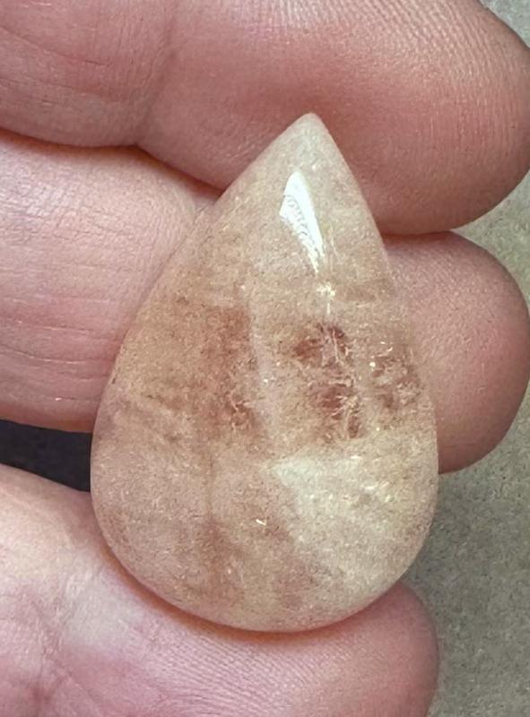 Teardrop 31x21mm Morganite Cabochon 10