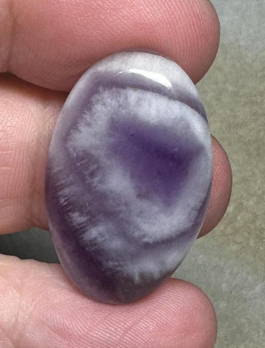 Oval 30x19mm Tripache Amethyst Cabochon 47