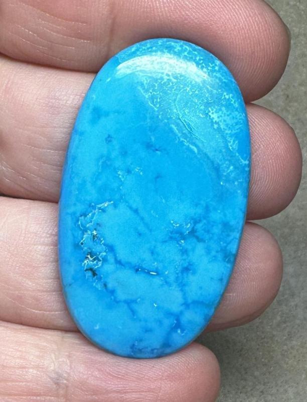 Oval 43x25mm Feroza Turquoise Cabochon 13