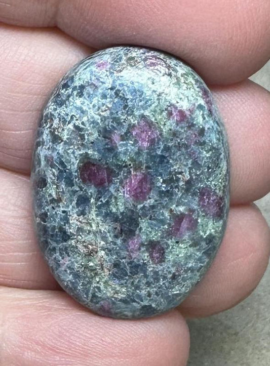 Oval 30x22mm Ruby Kyanite Cabochon 03