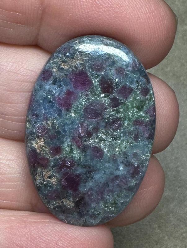 Oval 34x22mm Ruby Kyanite Cabochon 06