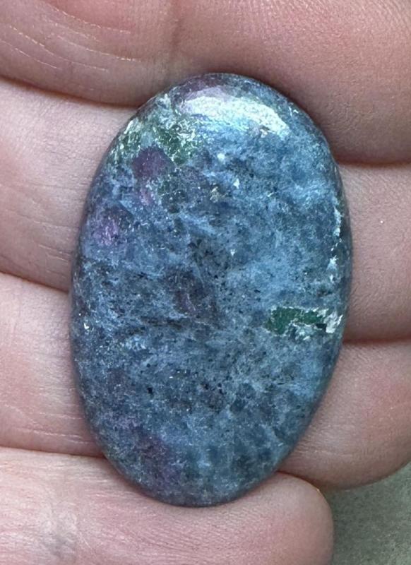 Oval 35x22mm Ruby Kyanite Cabochon 13