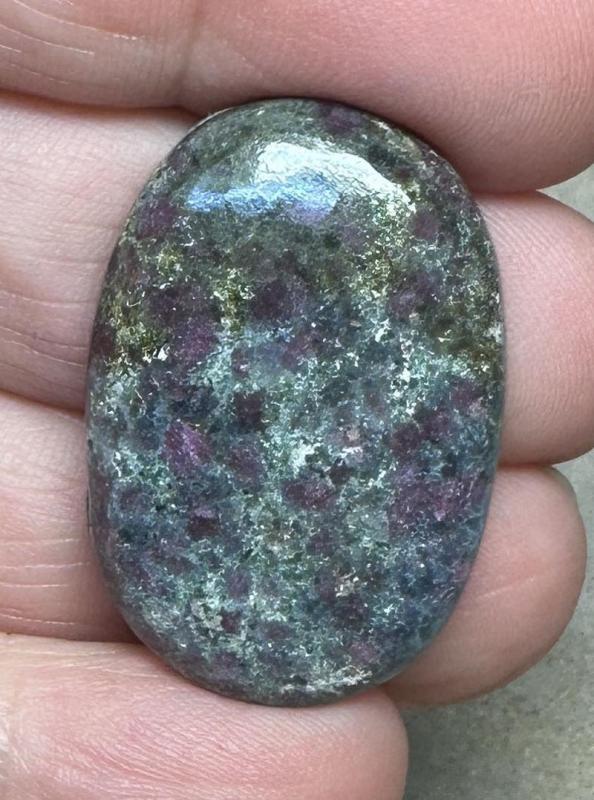 Oval 32x21mm Ruby Kyanite Cabochon 23