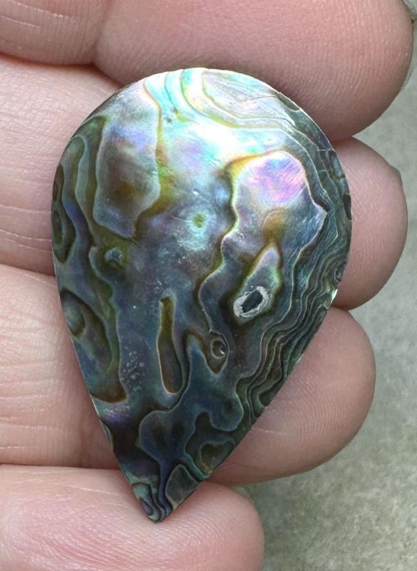 Teardrop 34x21mm Paua Shell Cabochon 09