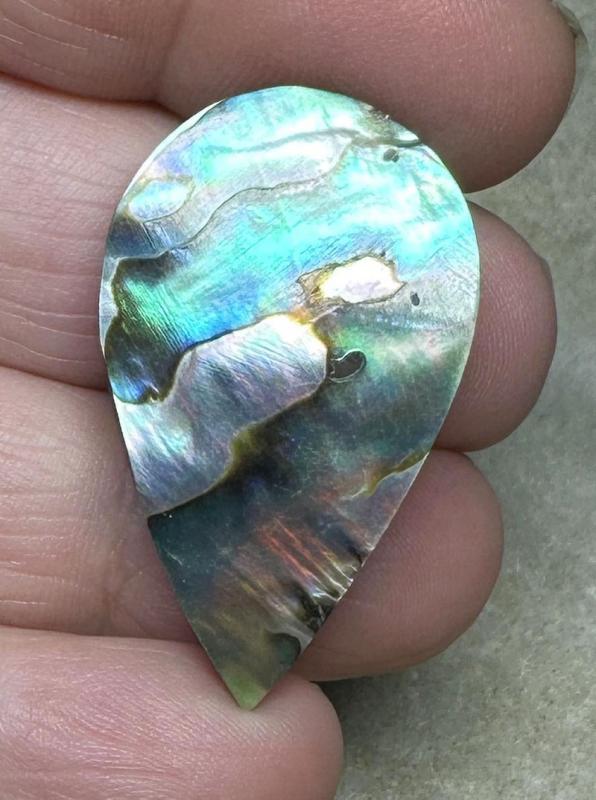 Teardrop 36x20mm Paua Shell Cabochon 20