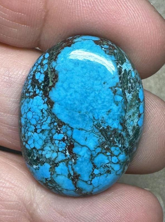 Oval 30x23mm Hubei Turquoise Cabochon 95