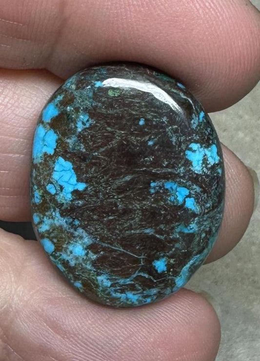 Oval 27x21mm Hubei Turquoise Cabochon 102