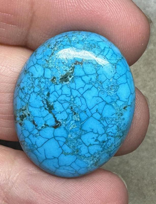 Oval 29x23mm Hubei Turquoise Cabochon 108