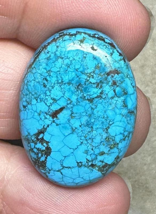 Oval 29x21mm Hubei Turquoise Cabochon 117