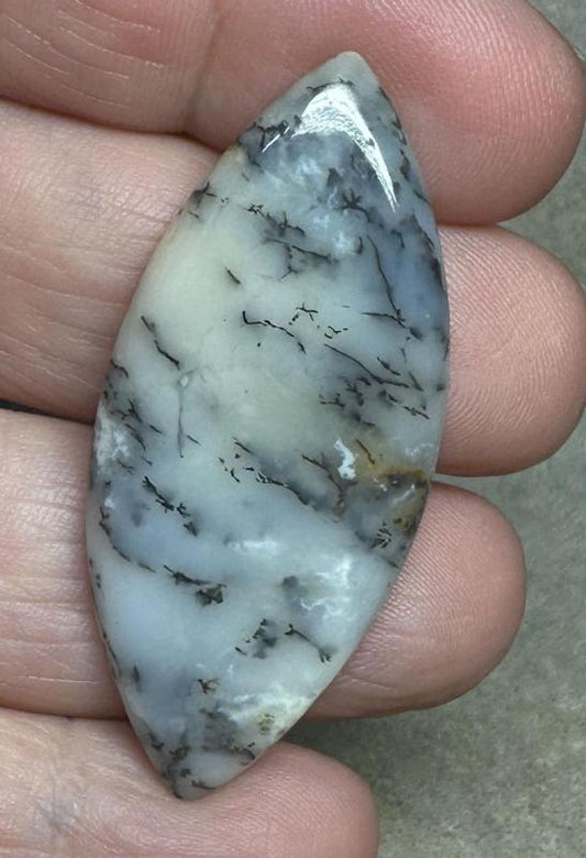 Marquise 48x21mm Dendritic Opal Cabochon 19