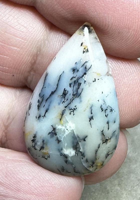 Teardrop 29x18mm Dendritic Opal Cabochon 20