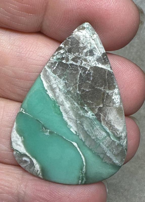 Teardrop 41x29mm Variscite Cabochon 10