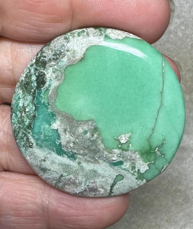 Round 43x43mm Variscite Cabochon 18