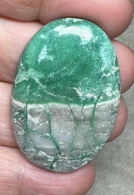 Oval 43x28mm Variscite Cabochon 22