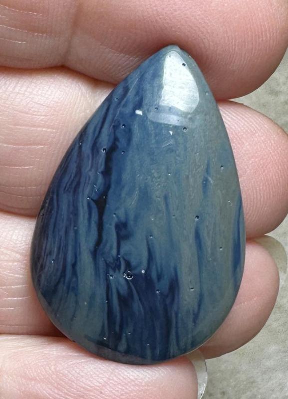 Teardrop 34x22mm Leland Blue Cabochon 21