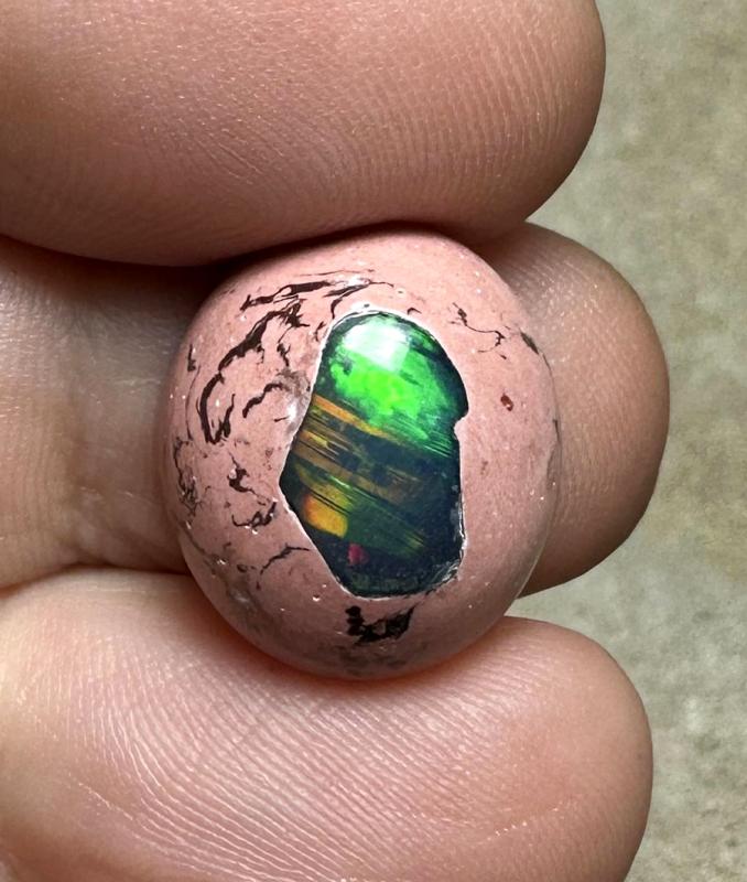 Oval 16x14mm Mexican Galaxy Opal Cabochon 33