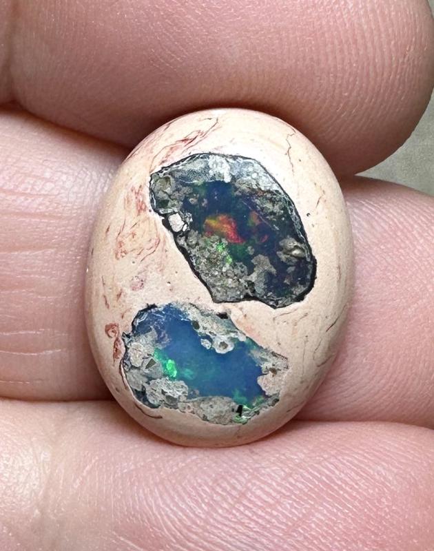 Oval 19x14mm Mexican Galaxy Opal Cabochon 35