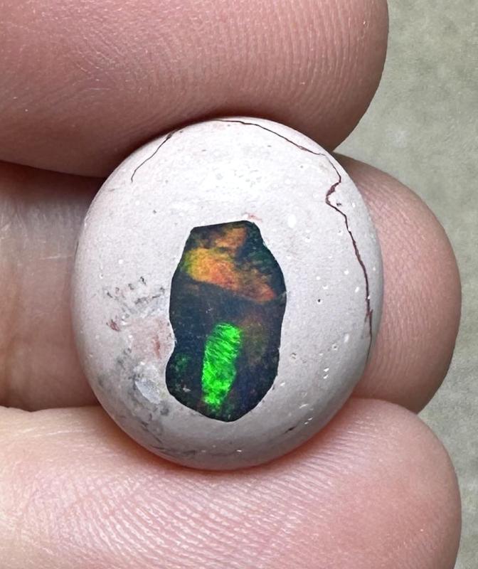 Oval 17x14mm Mexican Galaxy Opal Cabochon 37