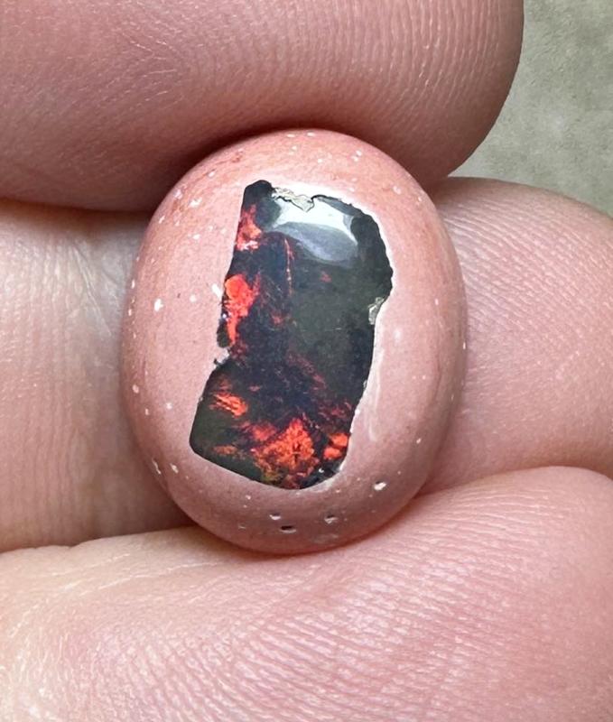 Oval 15x12mm Mexican Galaxy Opal Cabochon 38