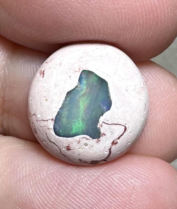Oval 15x14mm Mexican Galaxy Opal Cabochon 43