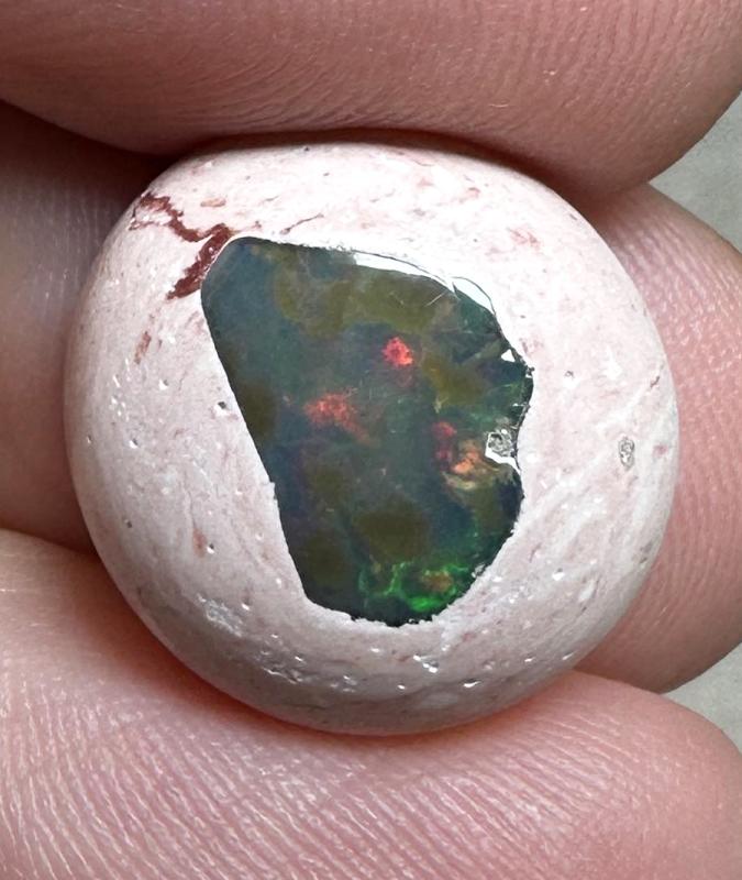 Oval 15x14mm Mexican Galaxy Opal Cabochon 71
