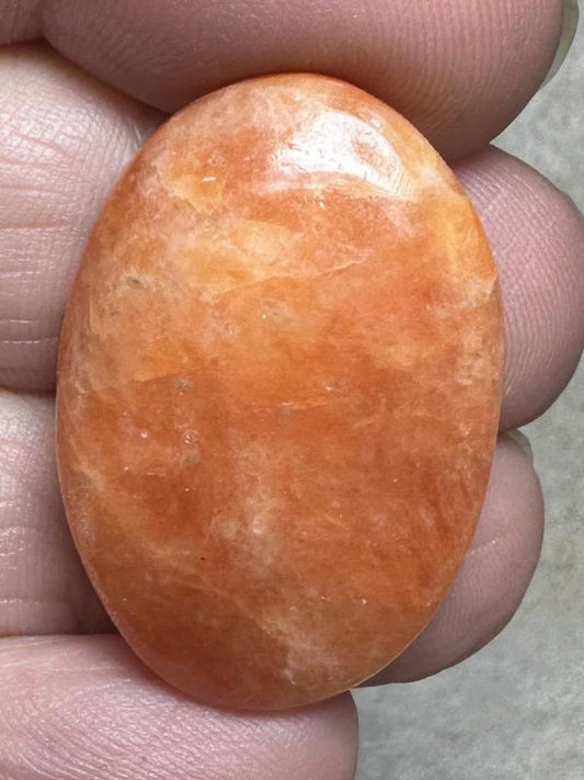 Oval 30x21mm Orchid Calcite Cabochon 28