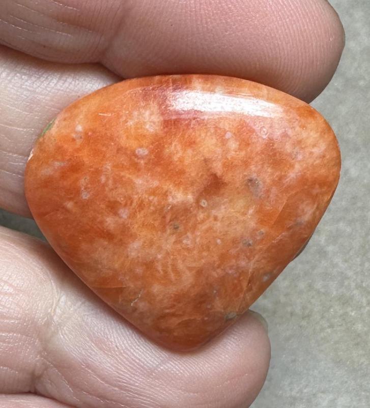 Teardrop 28x31mm Orchid Calcite Cabochon 37
