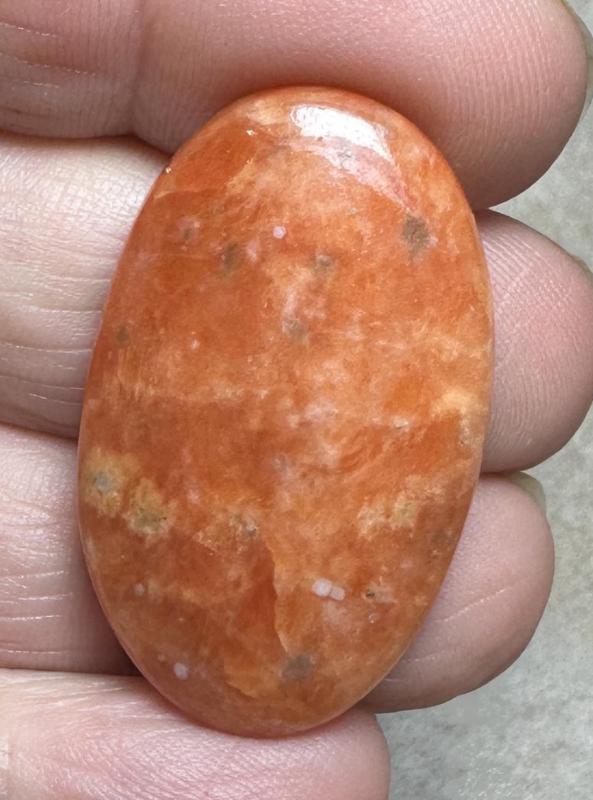 Oval 36x21mm Orchid Calcite Cabochon 43