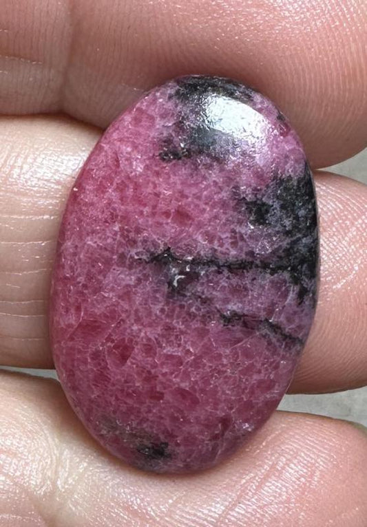 Oval 28x18mm Rhodonite Cabochon 23
